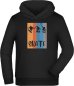 Preview: Kids Skater Hoodie Hooded Sweater - Jumping Skater with Skate Print i543